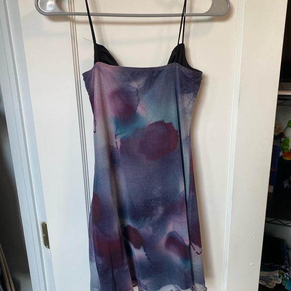 Princess Polly Sugar Mini Dress Purple Multi - Picture 2 of 4